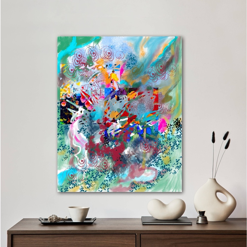 “Happiness” Original Abstract in Home Decor